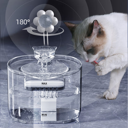 2.2 Liters Automatic Pet Drinking Waterer - FT666 Clear