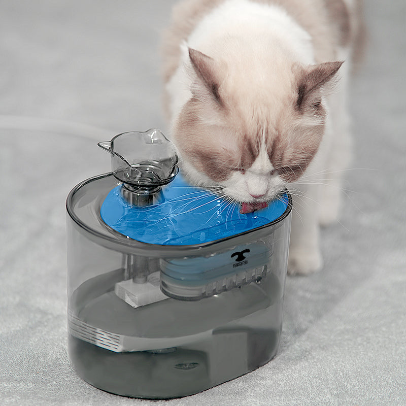 Wireless Rechargeable Automatic Pet Waterer - 2.2L Grey