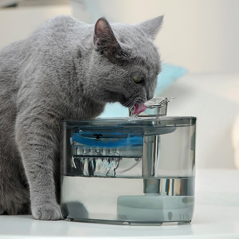 Wireless Rechargeable Automatic Pet Waterer - 2.2L Grey